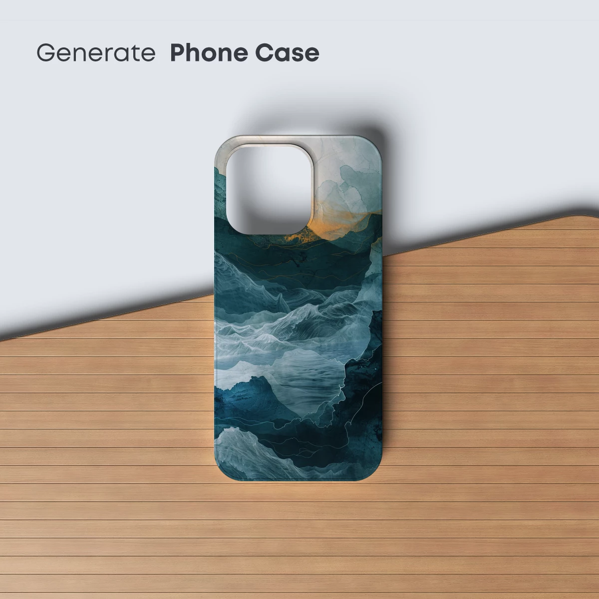 Ethereal Mountain Odyssey: Abstract Landscape Art - Image 3