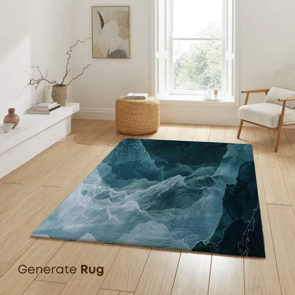 Ethereal Mountain Odyssey: Abstract Landscape Art - Image 6