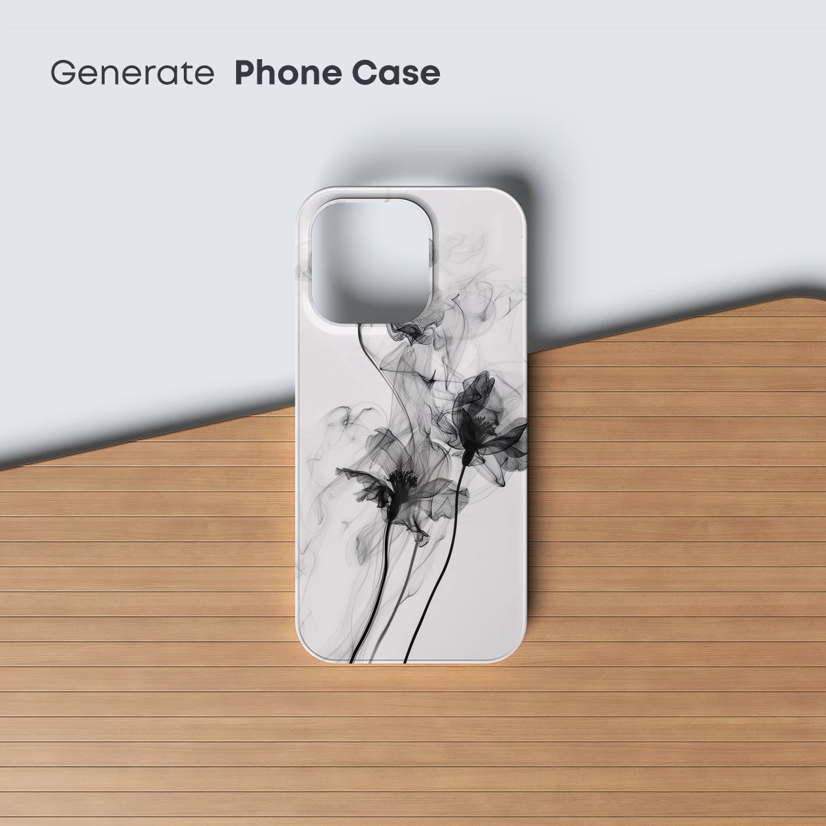 Ethereal Smoke Blossoms: Artistic Floral Illusion - Image 3