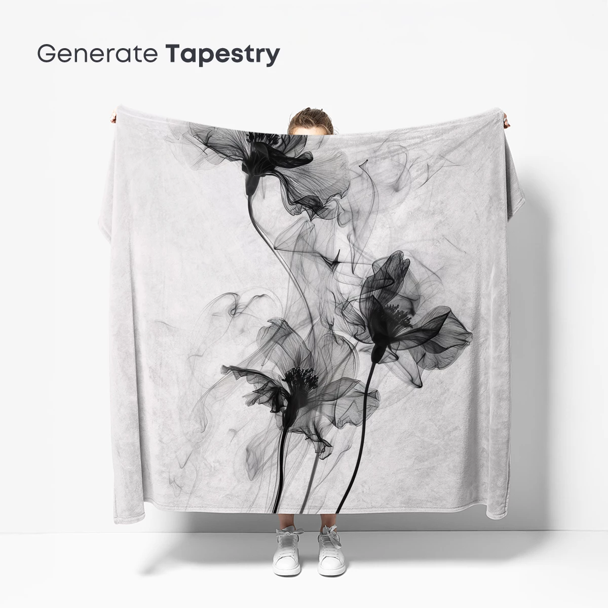 Ethereal Smoke Blossoms: Artistic Floral Illusion - Image 5