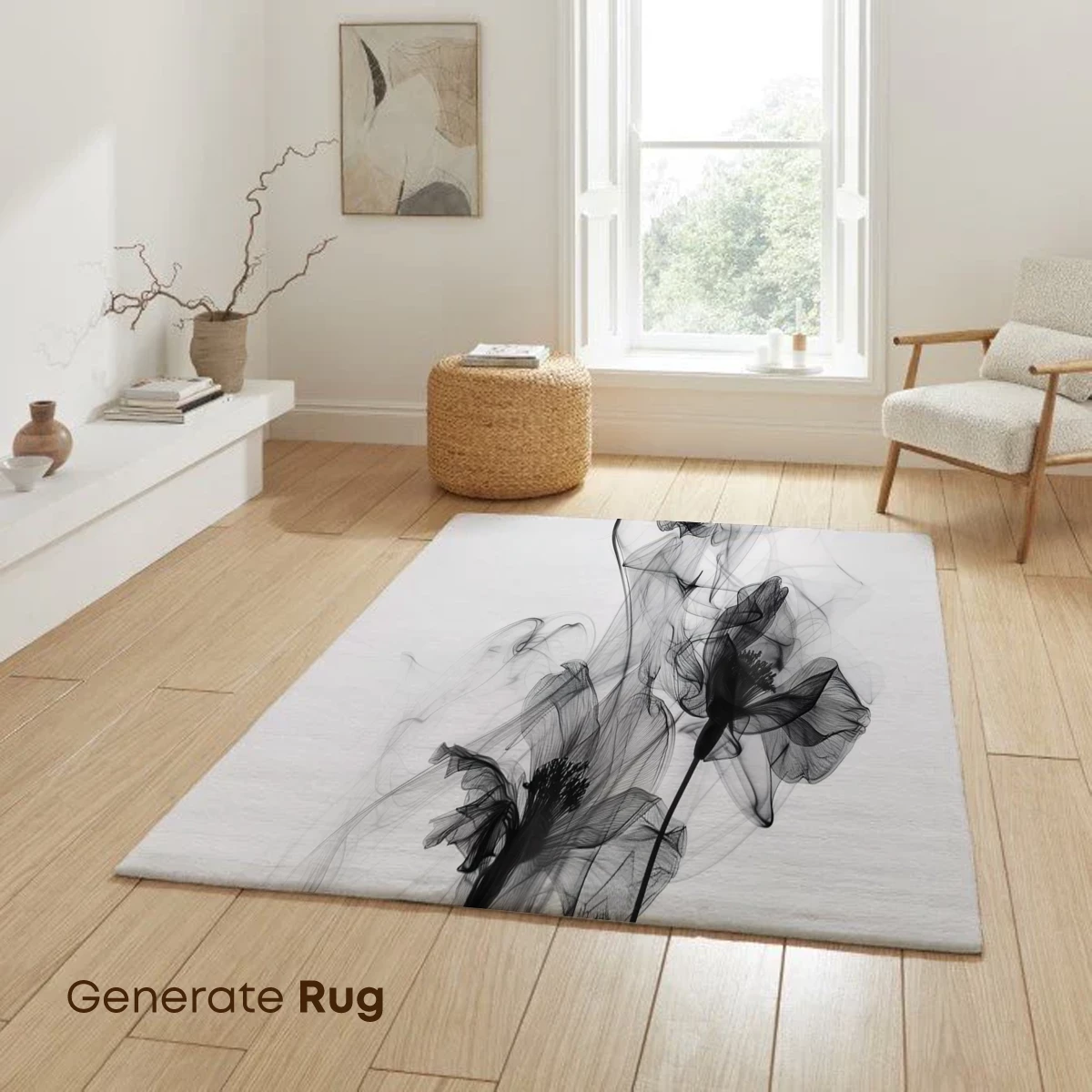 Ethereal Smoke Blossoms: Artistic Floral Illusion - Image 6