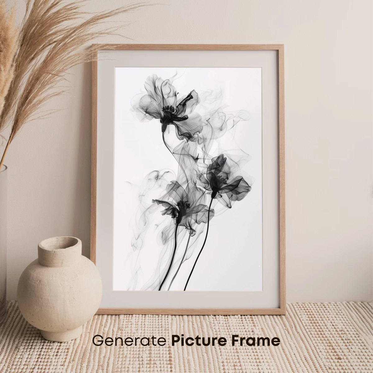Ethereal Smoke Blossoms: Artistic Floral Illusion - Image 7
