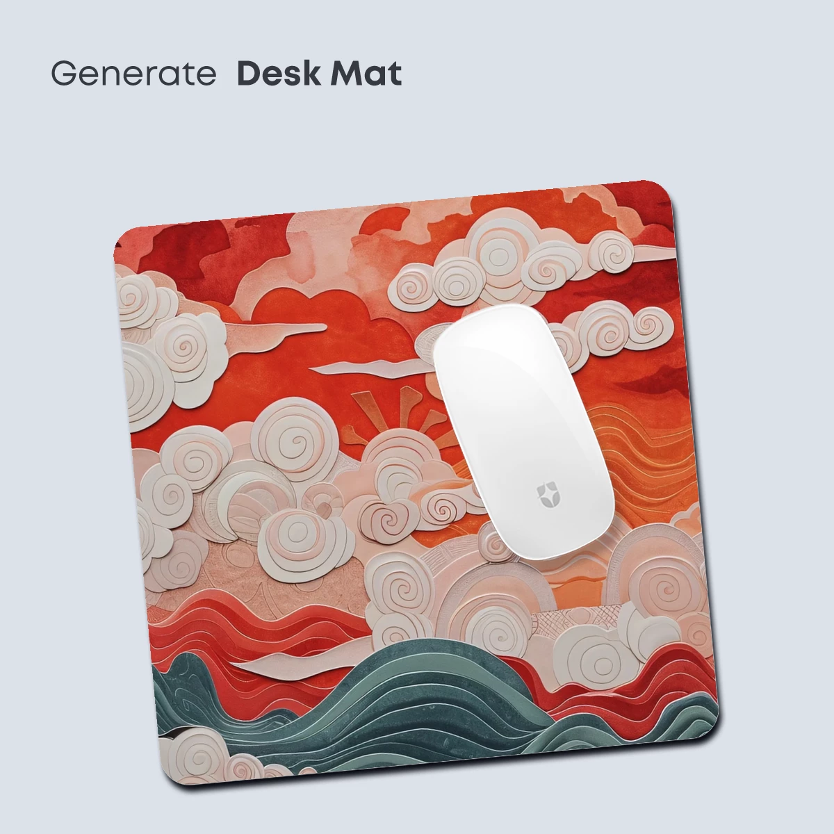 Crimson Skies and Ocean Waves: A Paper Art Odyssey - Image 4