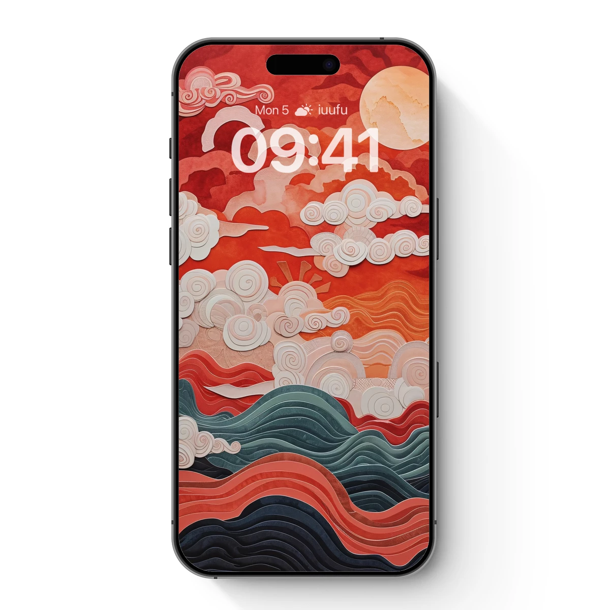 Crimson Skies and Ocean Waves: A Paper Art Odyssey