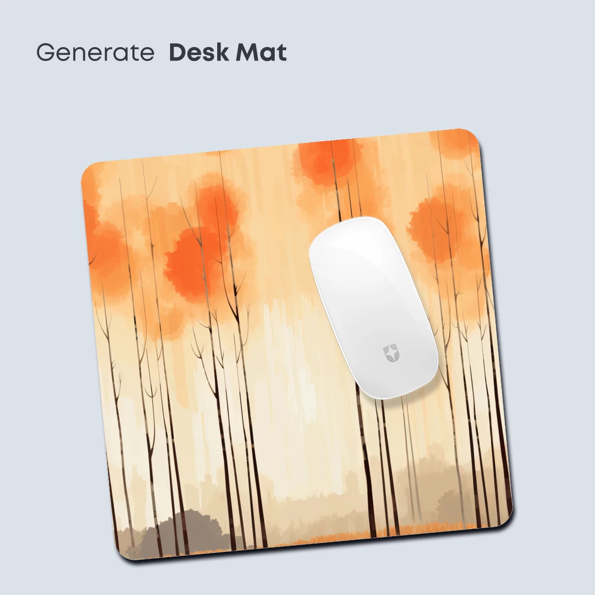 Autumnal Serenity: Bare Trees in a Misty Grove - Image 4