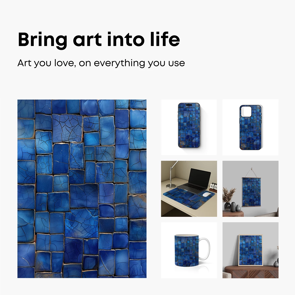 Cracked Blue Tiles: A Modern Mosaic Mystery - Image 2