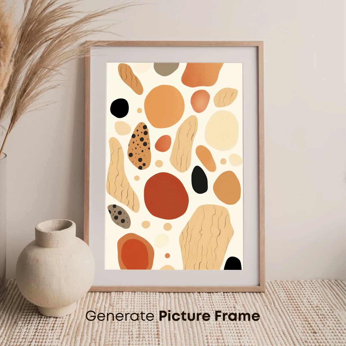 Abstract Earth Tones: Organic Shapes in Harmony - Image 7