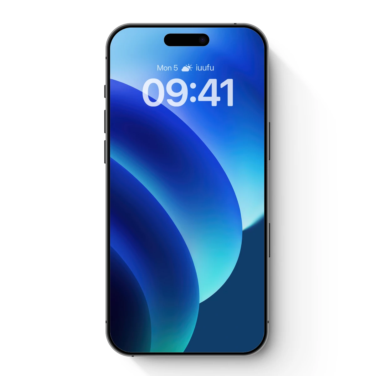 Blue Gradient Elegance: Abstract Curves in Harmony