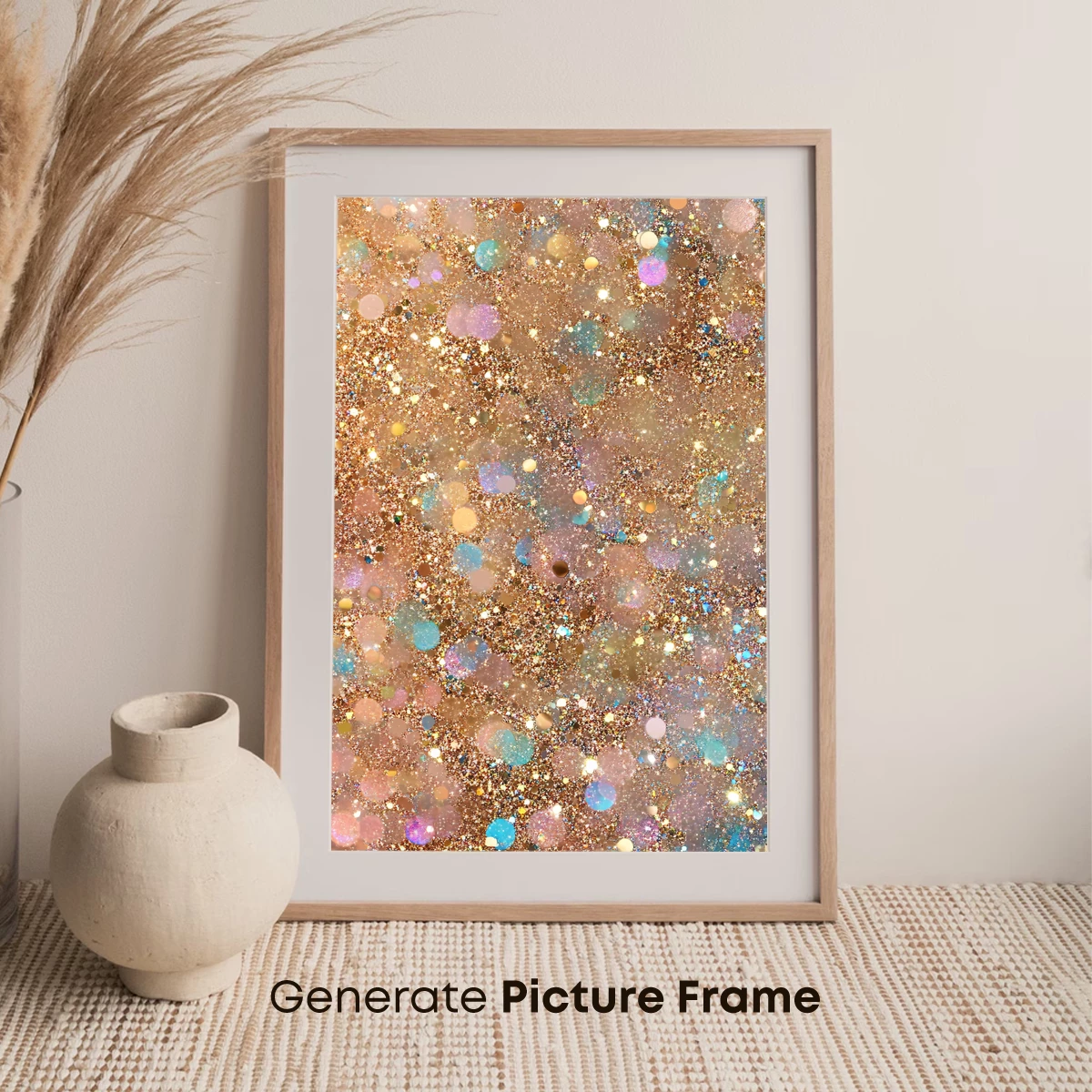Golden Bokeh Symphony: A Glittering Dreamscape - Image 7