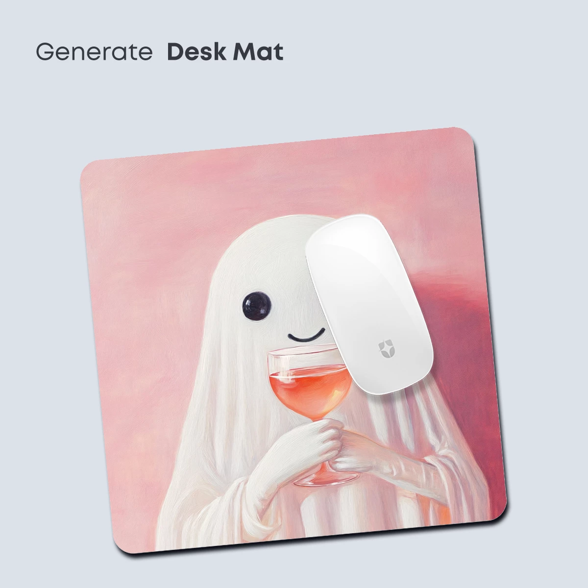 Ghostly Sip: Whimsical Spirit with Rosé - Image 4