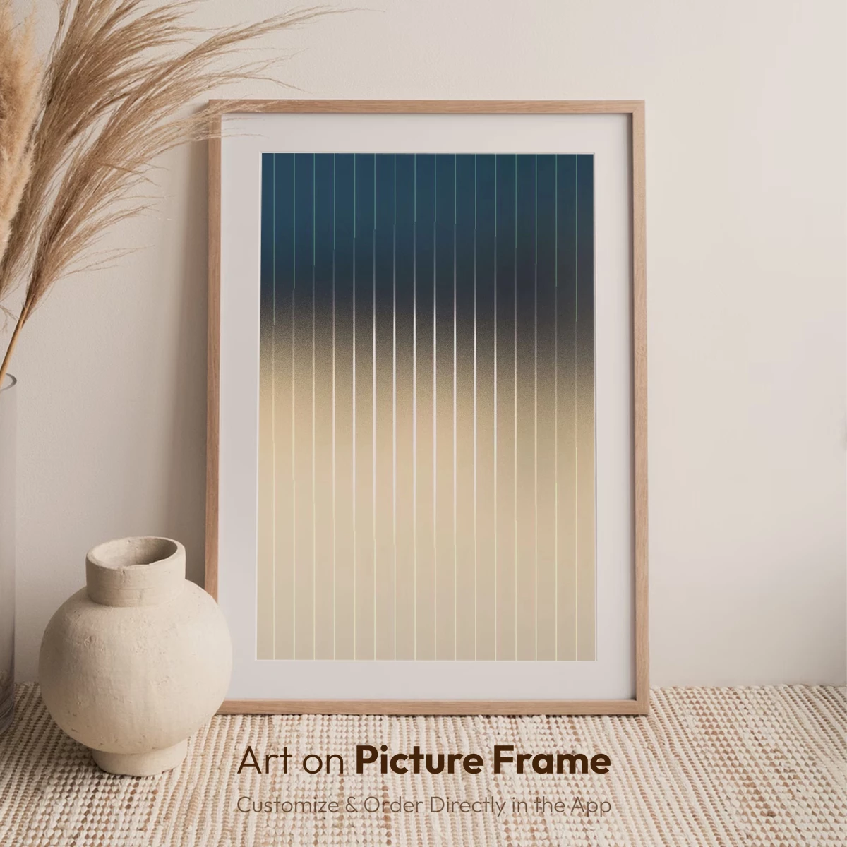 Gradient Serenity: Vertical Lines in Harmony - Image 7