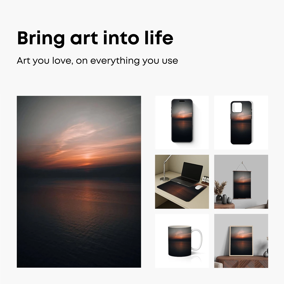 Eternal Sunset Over Calm Waters - Image 2