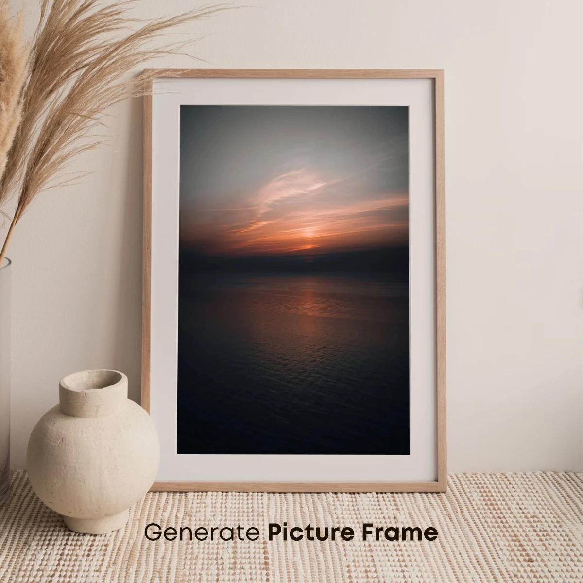 Eternal Sunset Over Calm Waters - Image 7