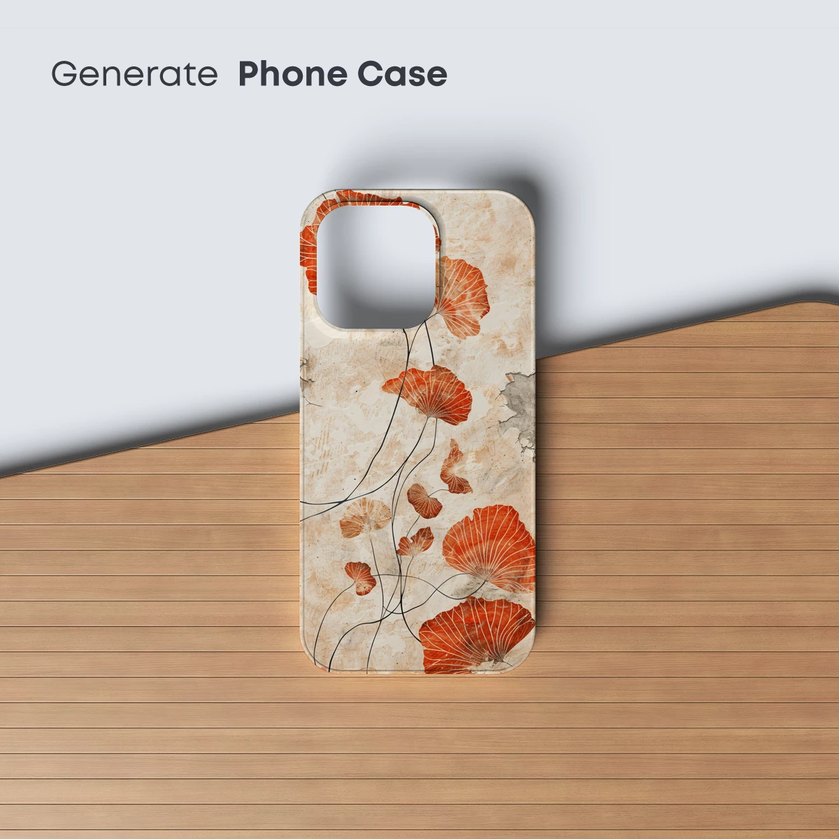 Autumn Ginkgo Elegance: Abstract Botanical Art - Image 3