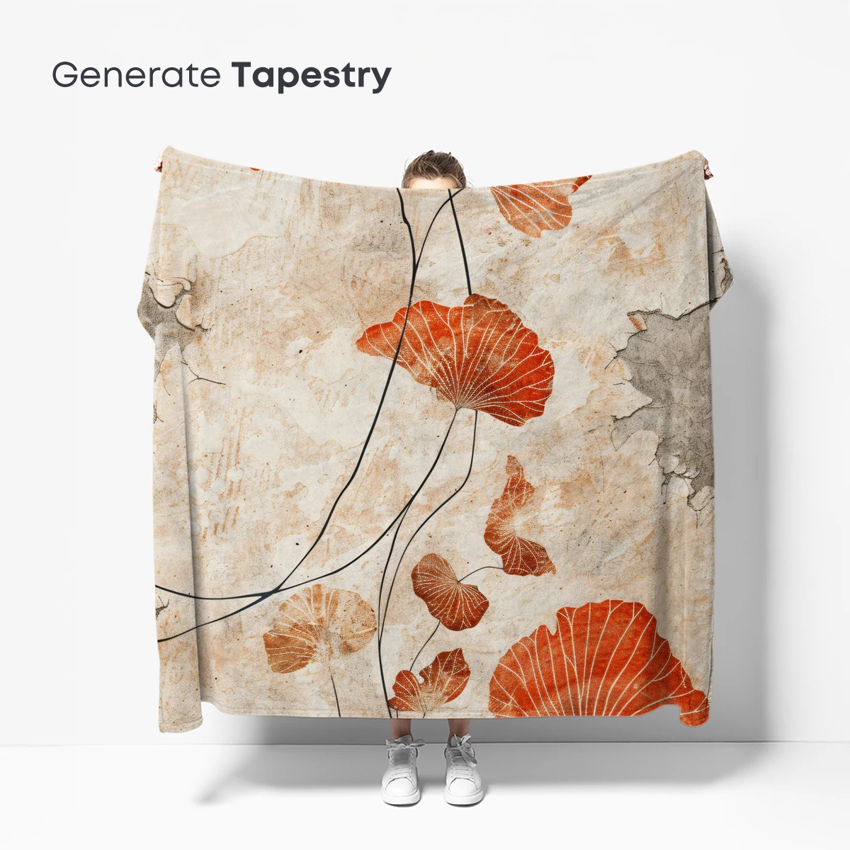 Autumn Ginkgo Elegance: Abstract Botanical Art - Image 5