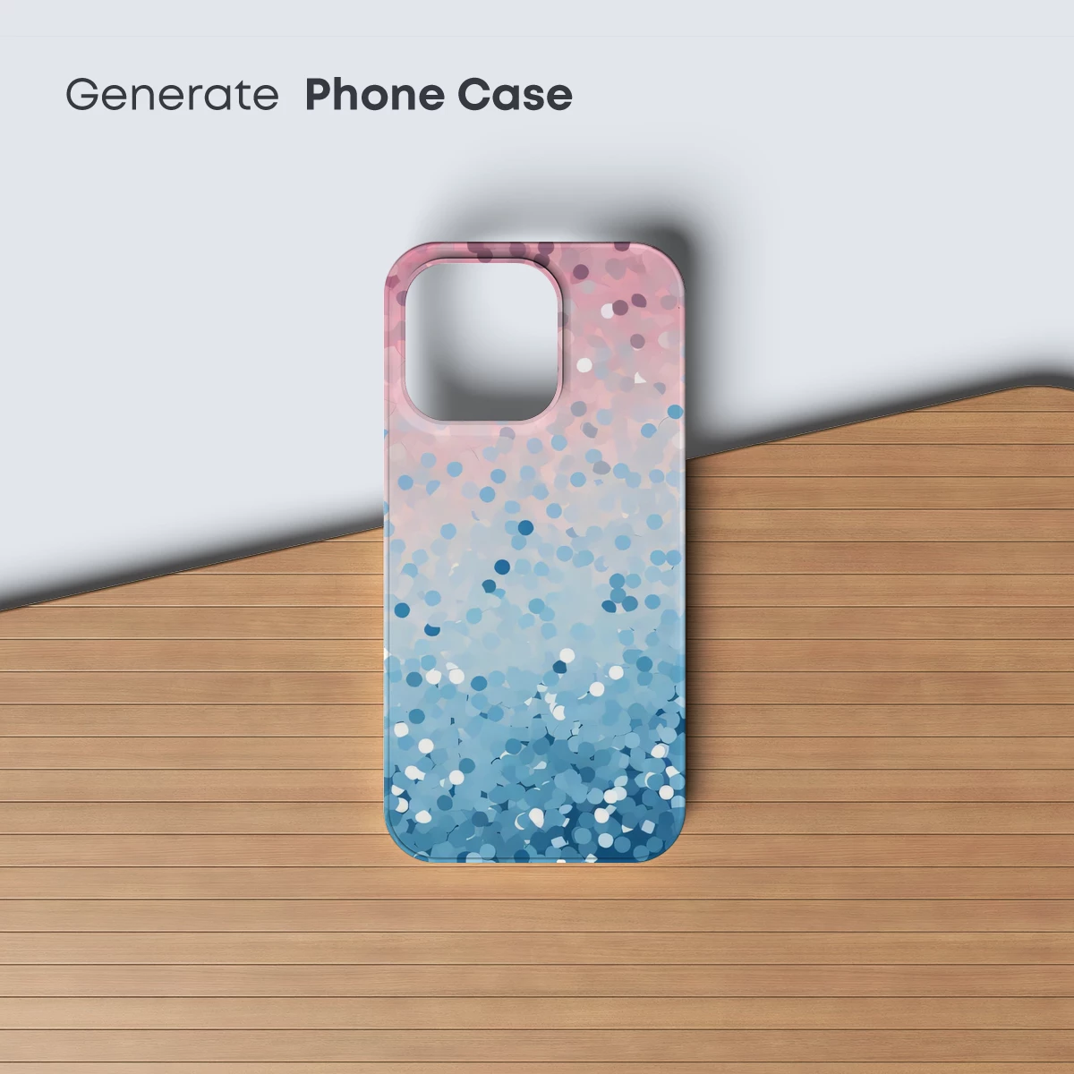 Gradient Glitter Symphony: Pink to Blue Ombre - Image 3