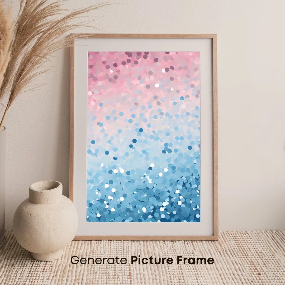 Gradient Glitter Symphony: Pink to Blue Ombre - Image 7