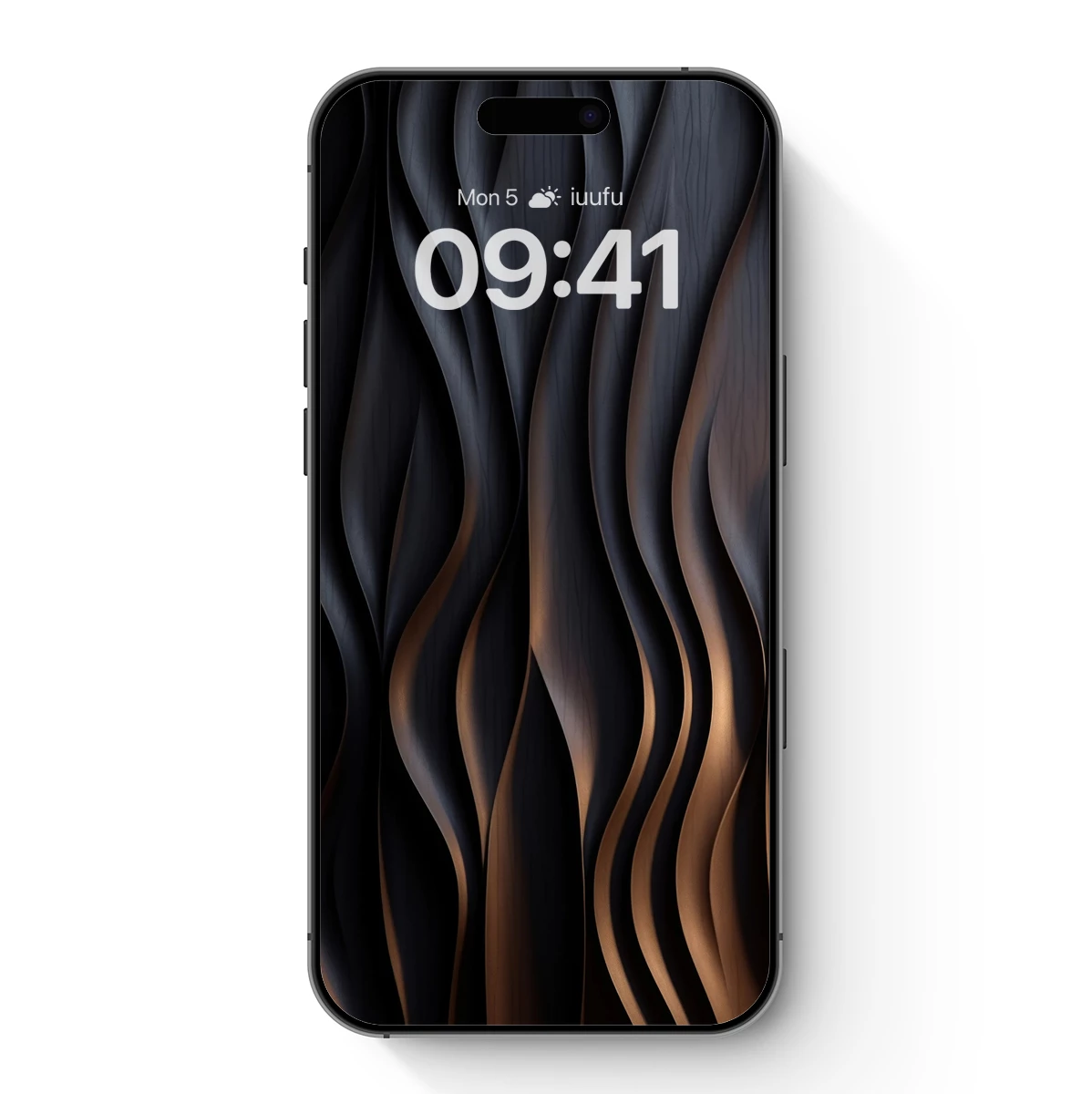 Elegant Dark Waves: Abstract Fluidity in Shadow