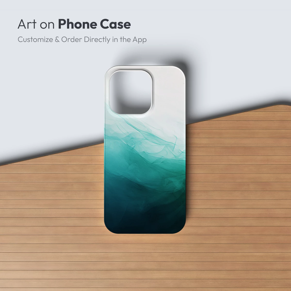 Ethereal Teal Tulle Waves - Image 3