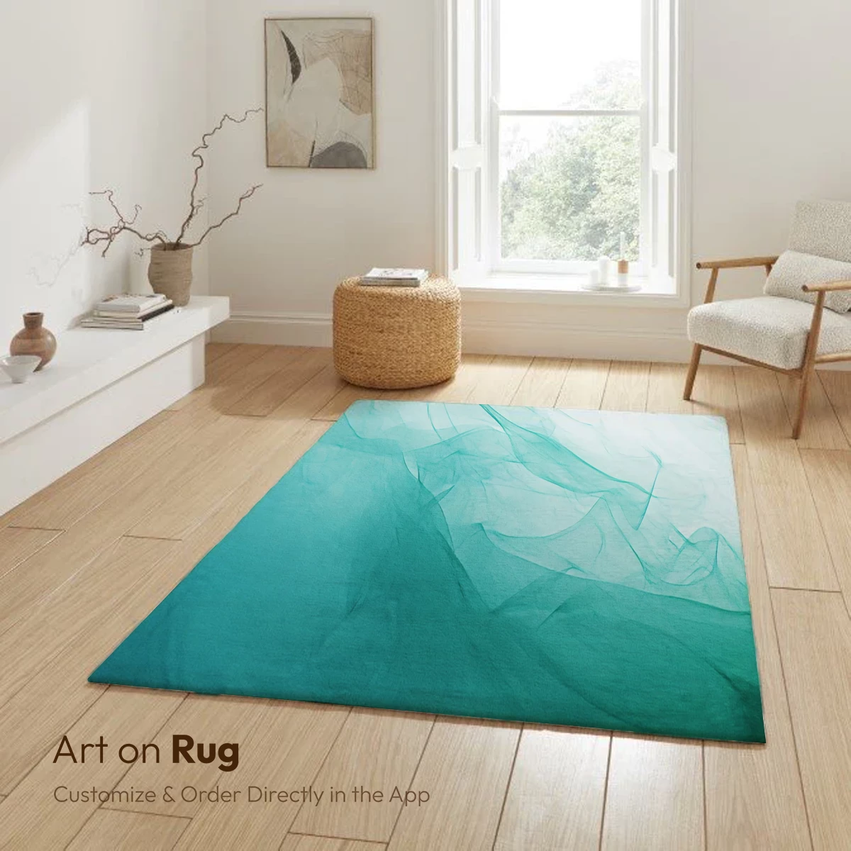 Ethereal Teal Tulle Waves - Image 6