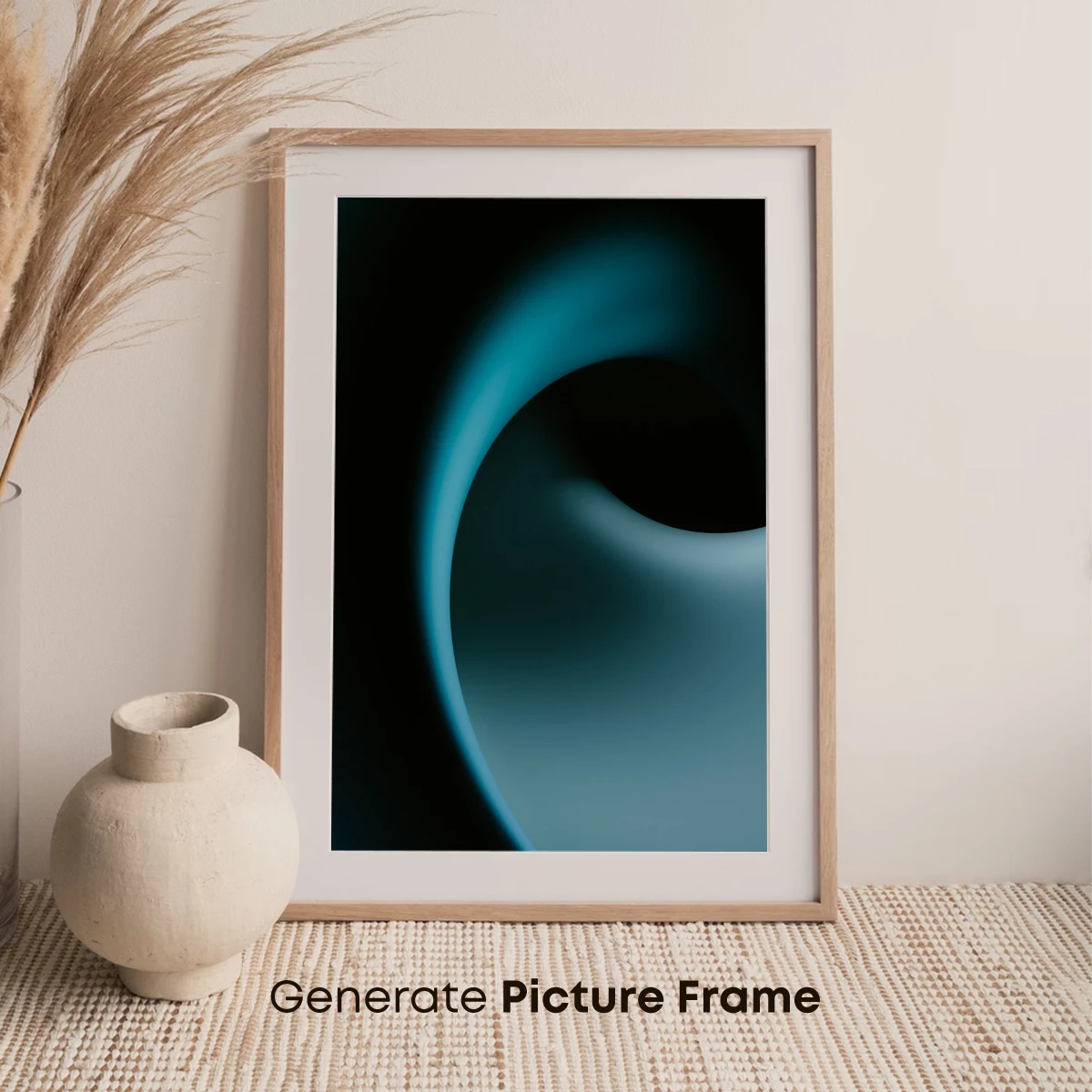 Ethereal Teal Spiral: A Dance of Light and Shadow - Image 7