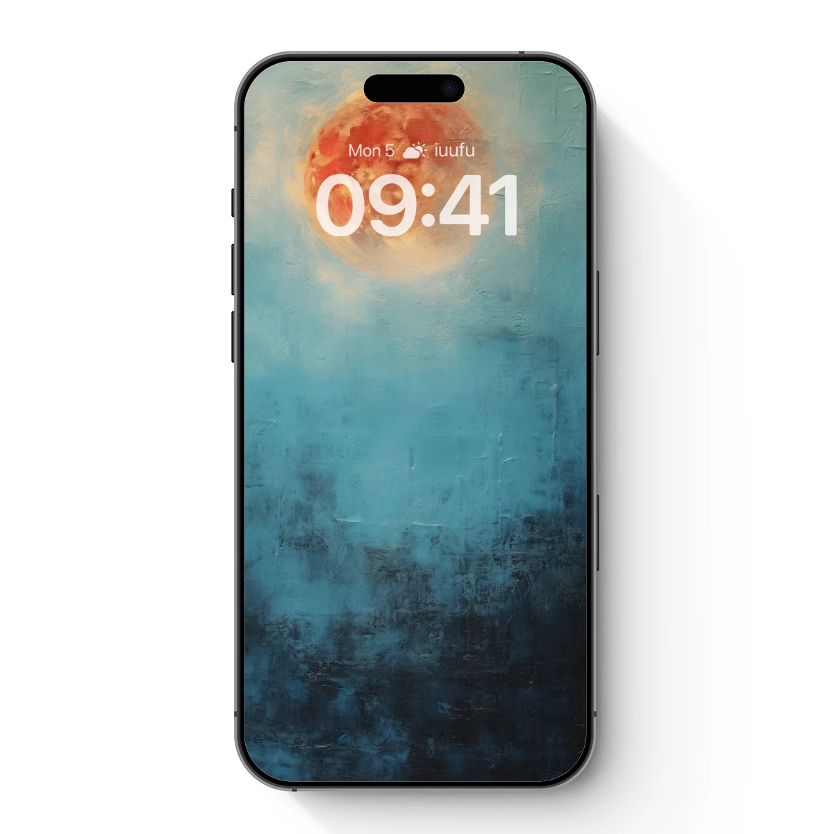 Eclipse of Serenity: Abstract Lunar Glow