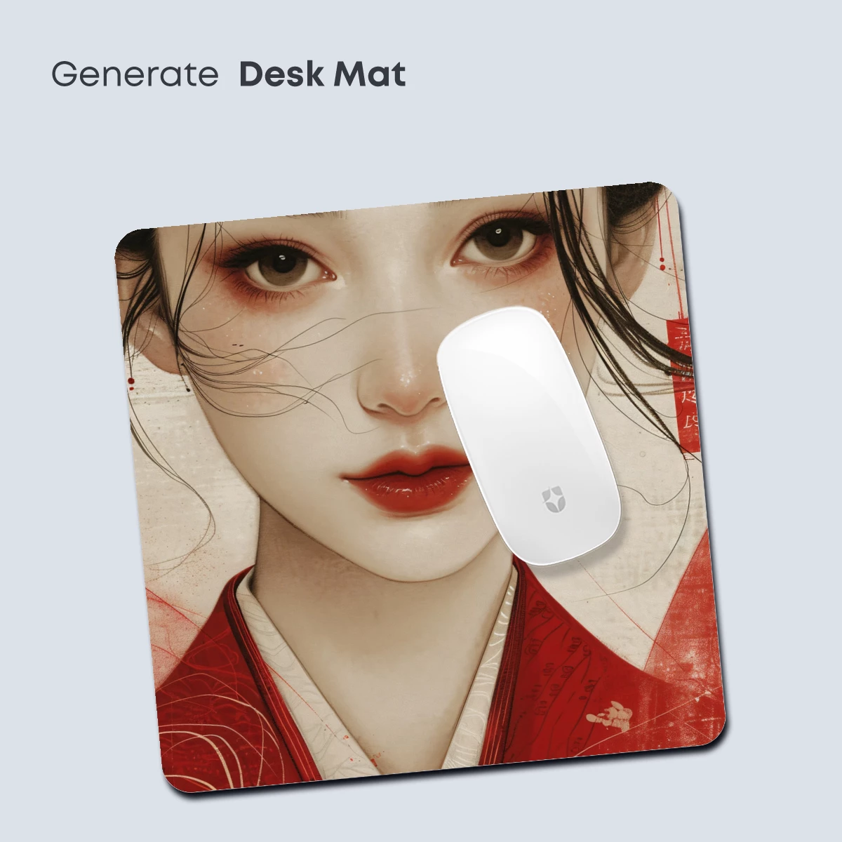 Elegant Geisha in Vermilion Kimono: Timeless Beauty Reimagined - Image 4