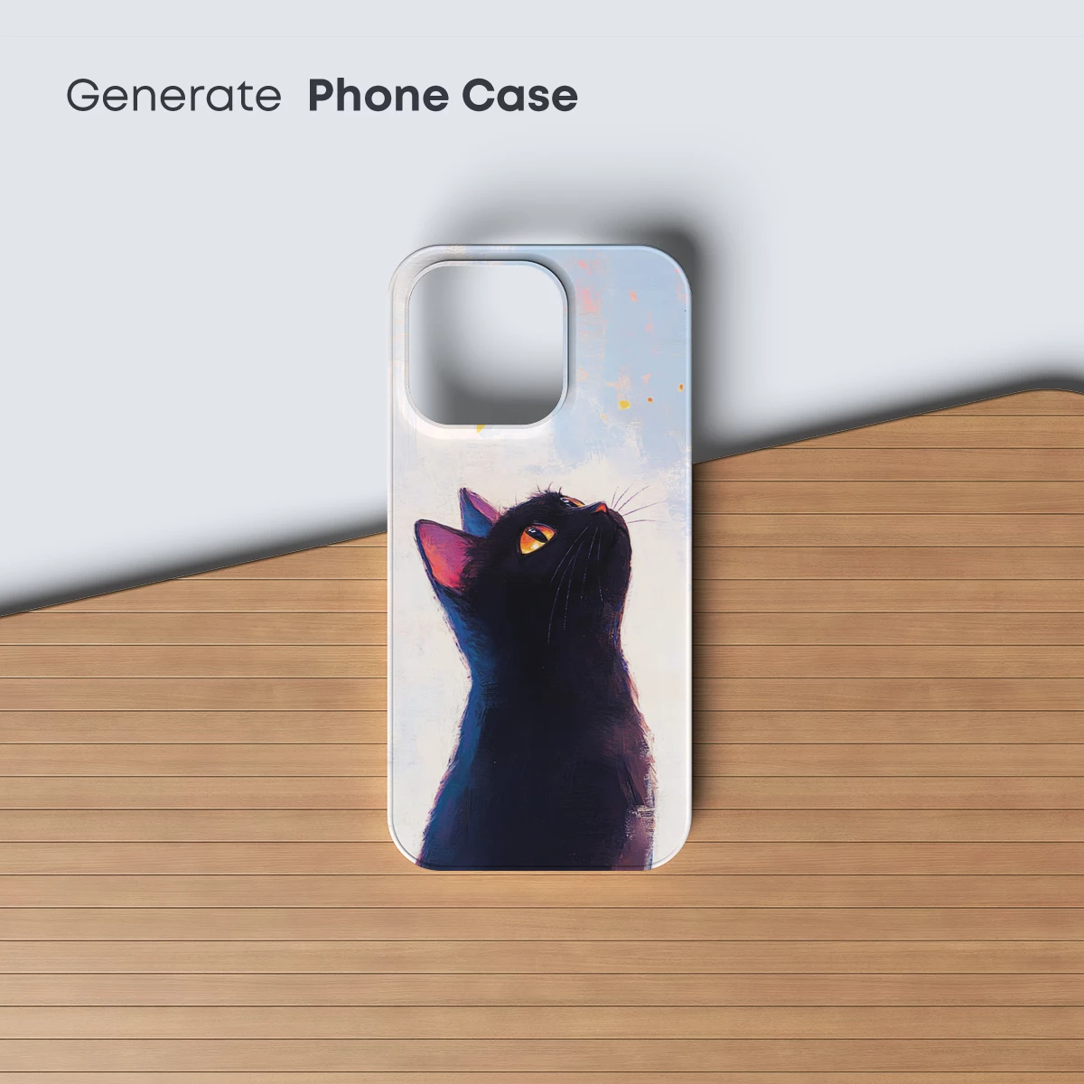 Ethereal Gaze: Black Cat in Dreamy Pastels - Image 3