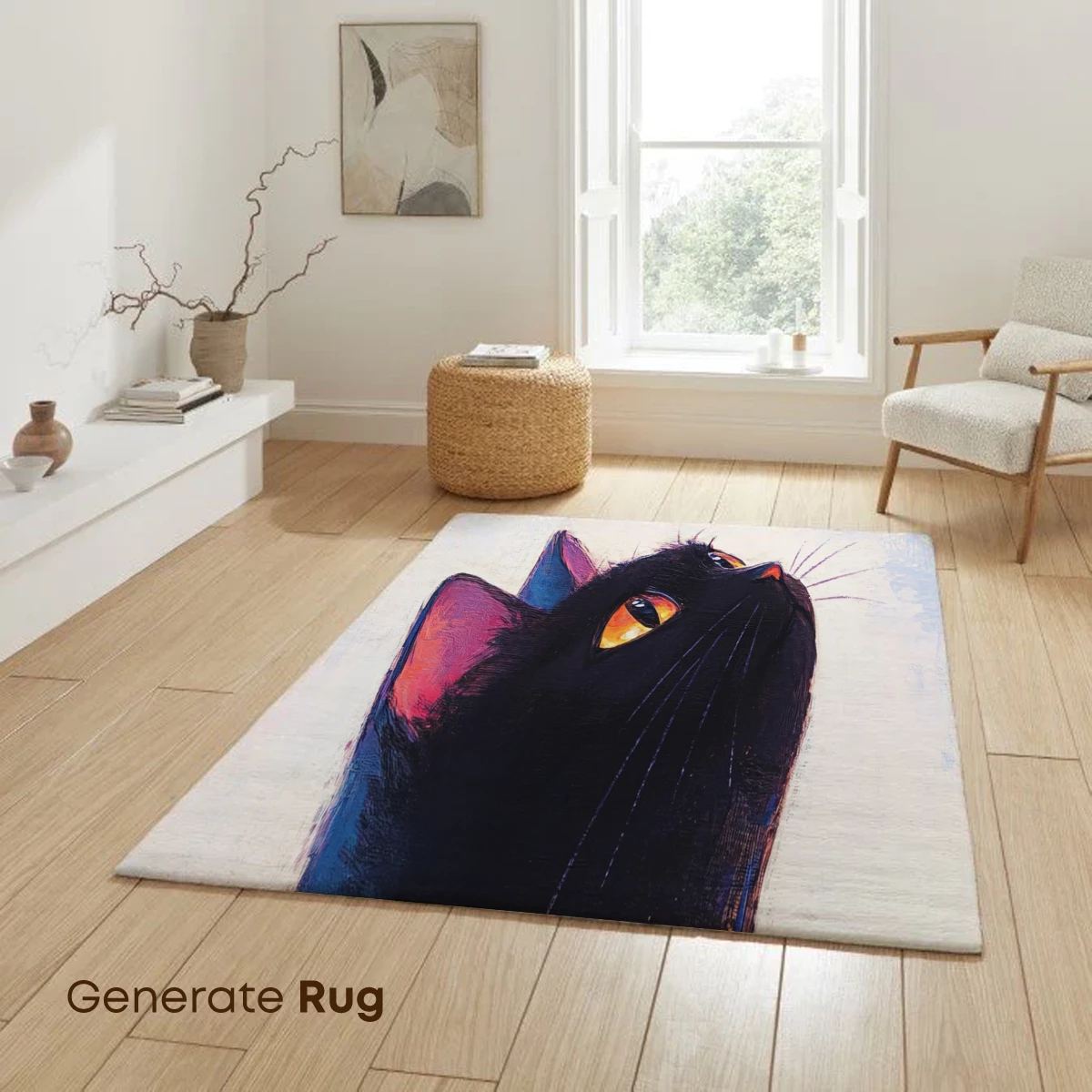 Ethereal Gaze: Black Cat in Dreamy Pastels - Image 6