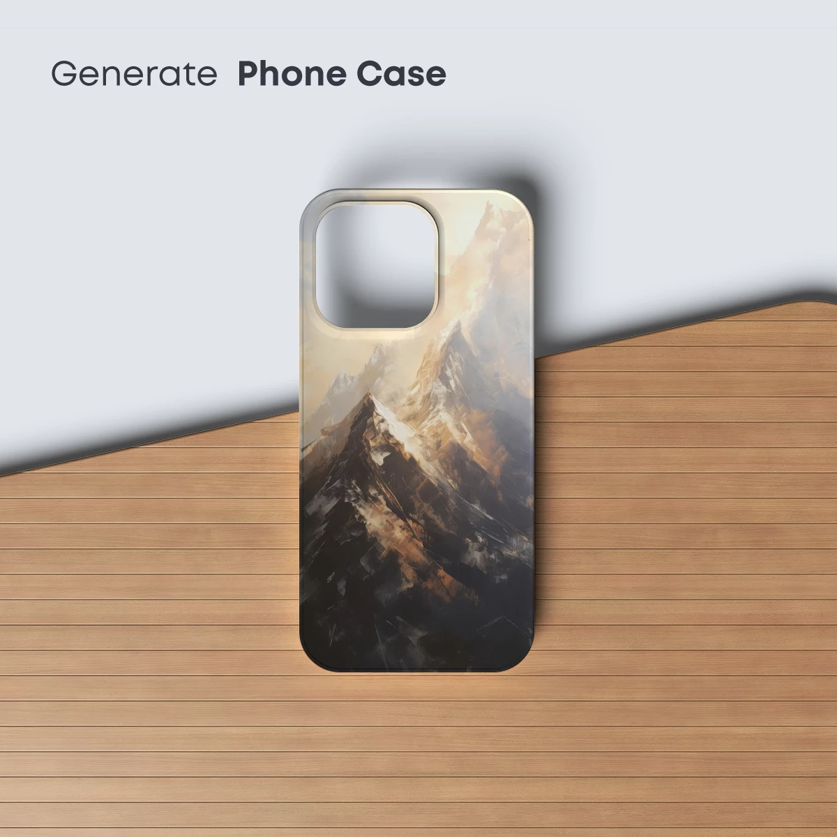 Golden Peaks: Majestic Mountain Artistry - Image 3