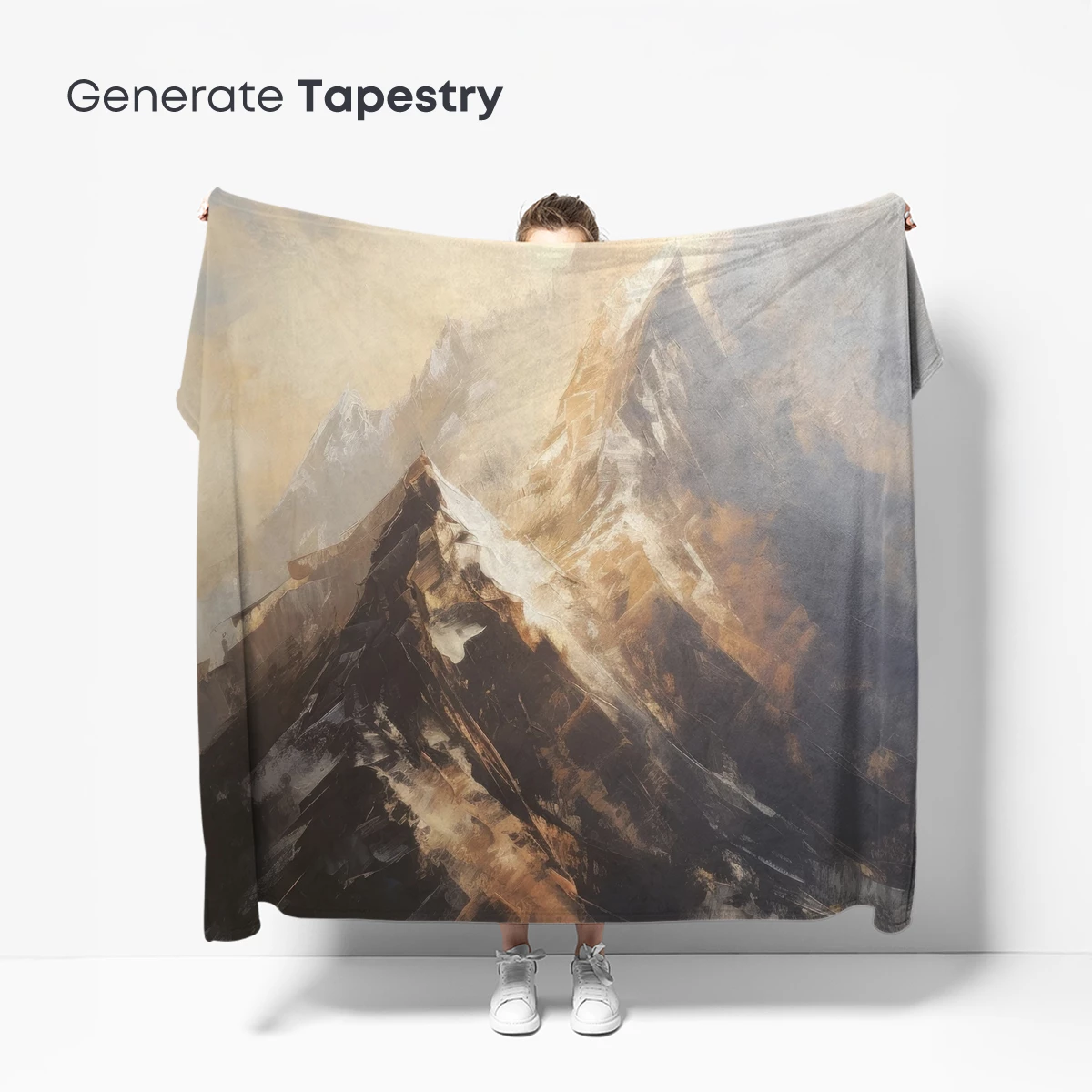 Golden Peaks: Majestic Mountain Artistry - Image 5