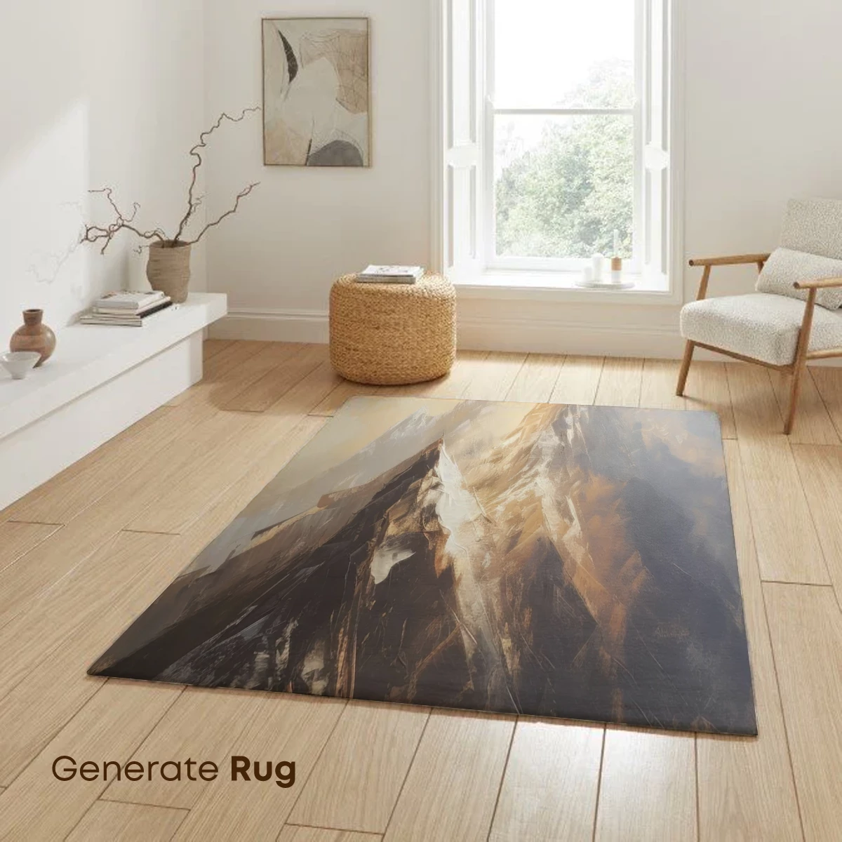 Golden Peaks: Majestic Mountain Artistry - Image 6