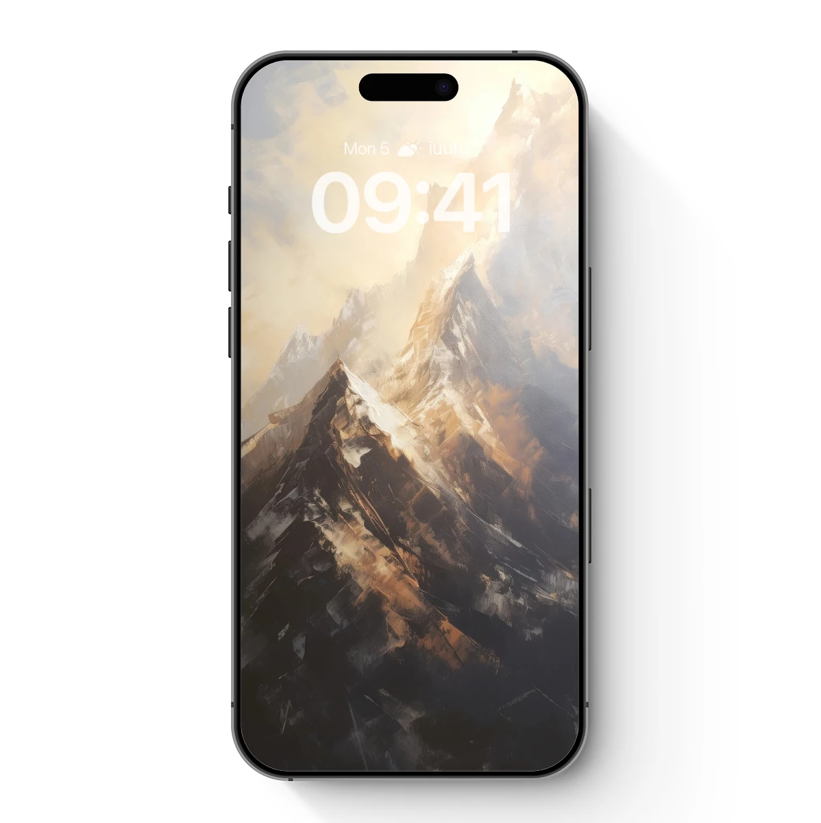 Golden Peaks: Majestic Mountain Artistry