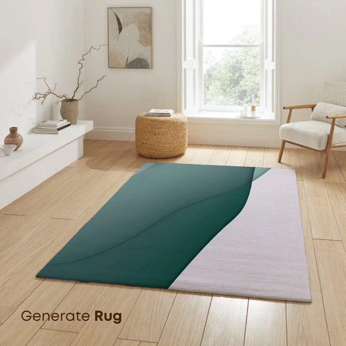 Fluid Teal Elegance: Abstract Waves in Harmony - Image 6