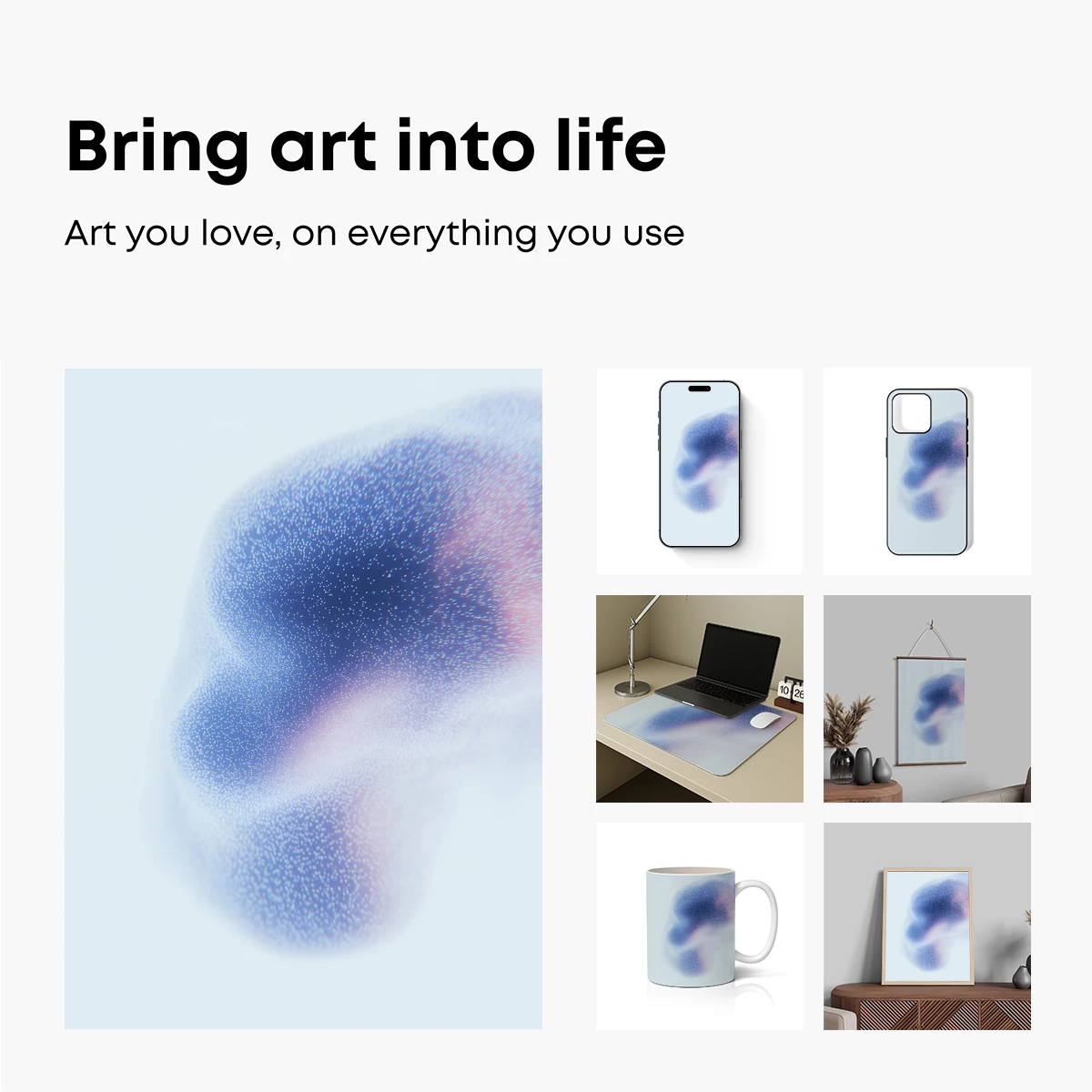 Cosmic Dust Cloud: Ethereal Nebula Art