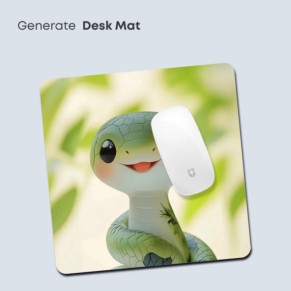 Charming Serpent Sculpture: Whimsical Green Snake Art - Image 4