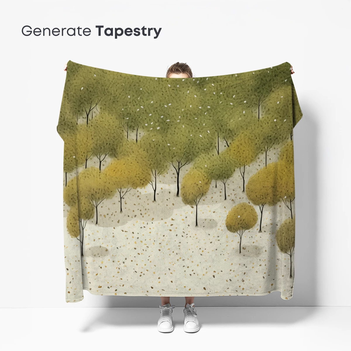 Autumnal Solitude: Cyclist Amidst Falling Leaves - Image 5