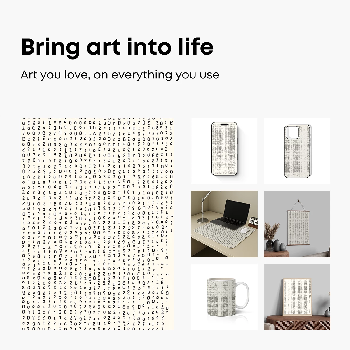Binary Code Canvas: Digital Art's Abstract Symphony - Image 2