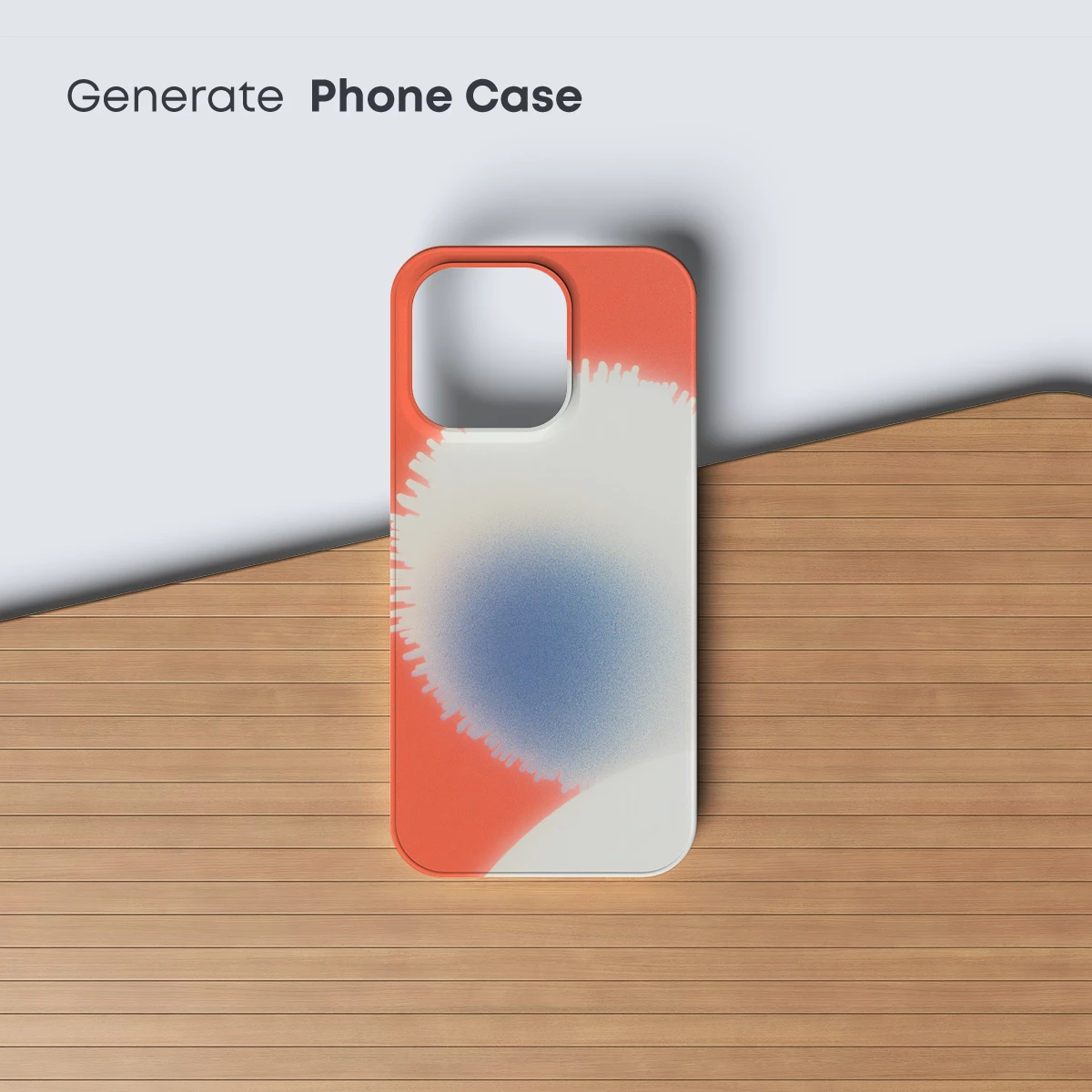 Coral Dawn: Abstract Gradient Bloom - Image 3