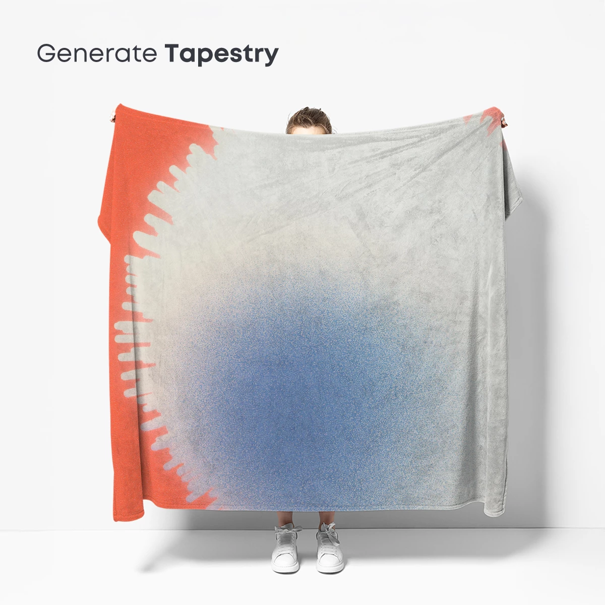 Coral Dawn: Abstract Gradient Bloom - Image 5