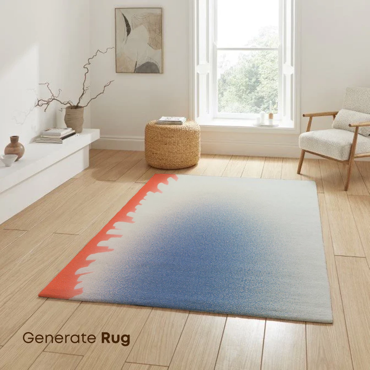 Coral Dawn: Abstract Gradient Bloom - Image 6