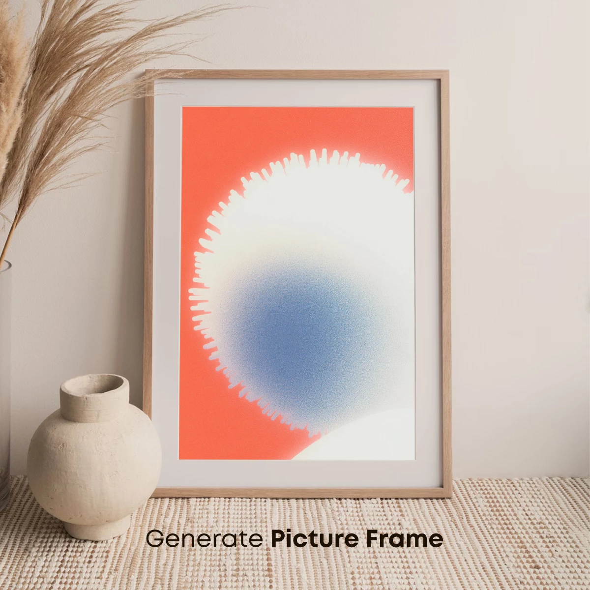 Coral Dawn: Abstract Gradient Bloom - Image 7