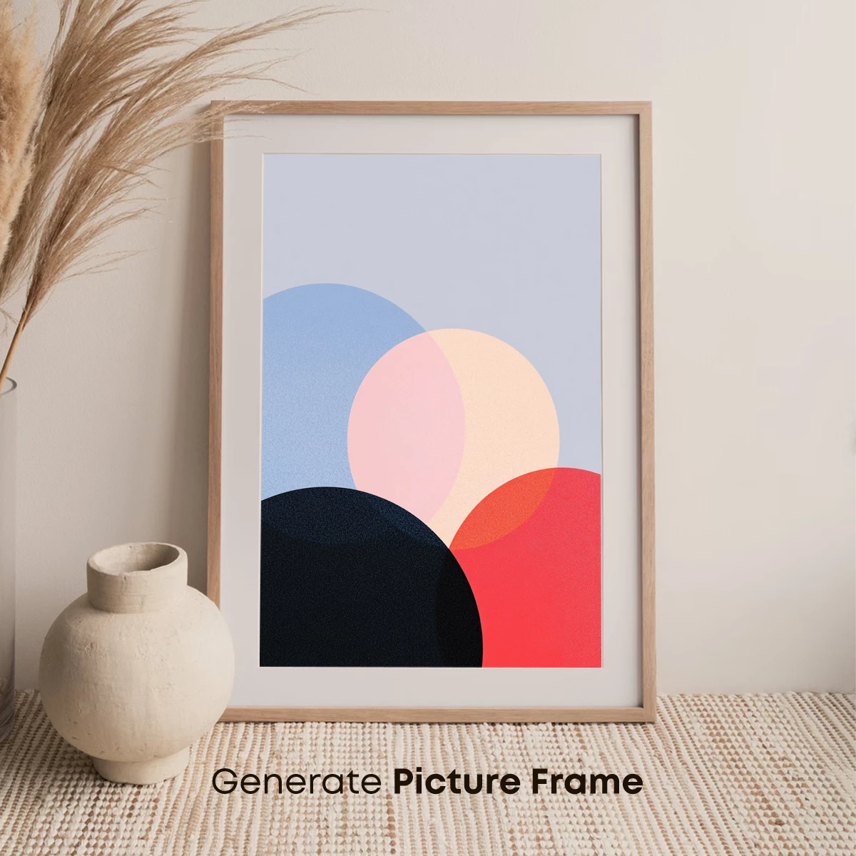 Geometric Harmony: Pastel Circles in Abstract Balance - Image 7