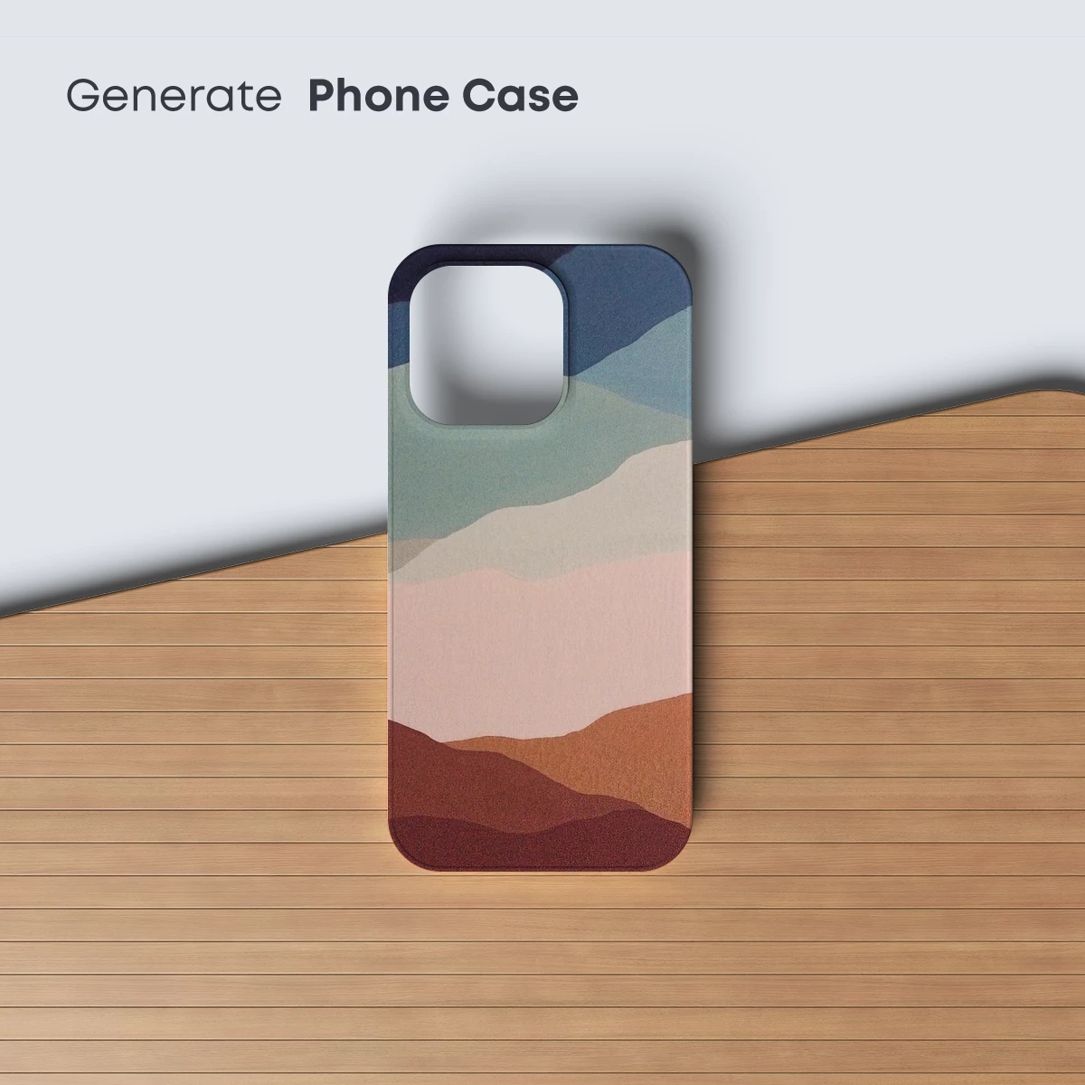 Abstract Horizon Layers: Earthy Tones and Sky Blues - Image 3