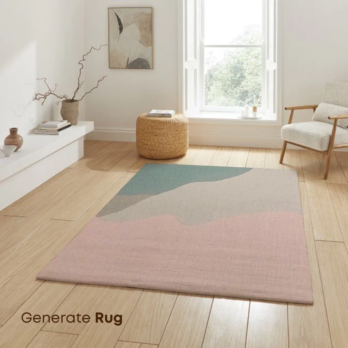 Abstract Horizon Layers: Earthy Tones and Sky Blues - Image 6