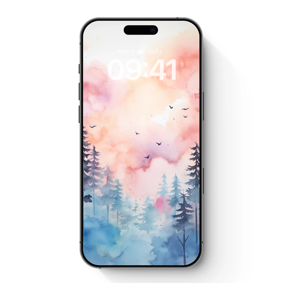 Enchanted Forest at Dawn: Watercolor Serenity