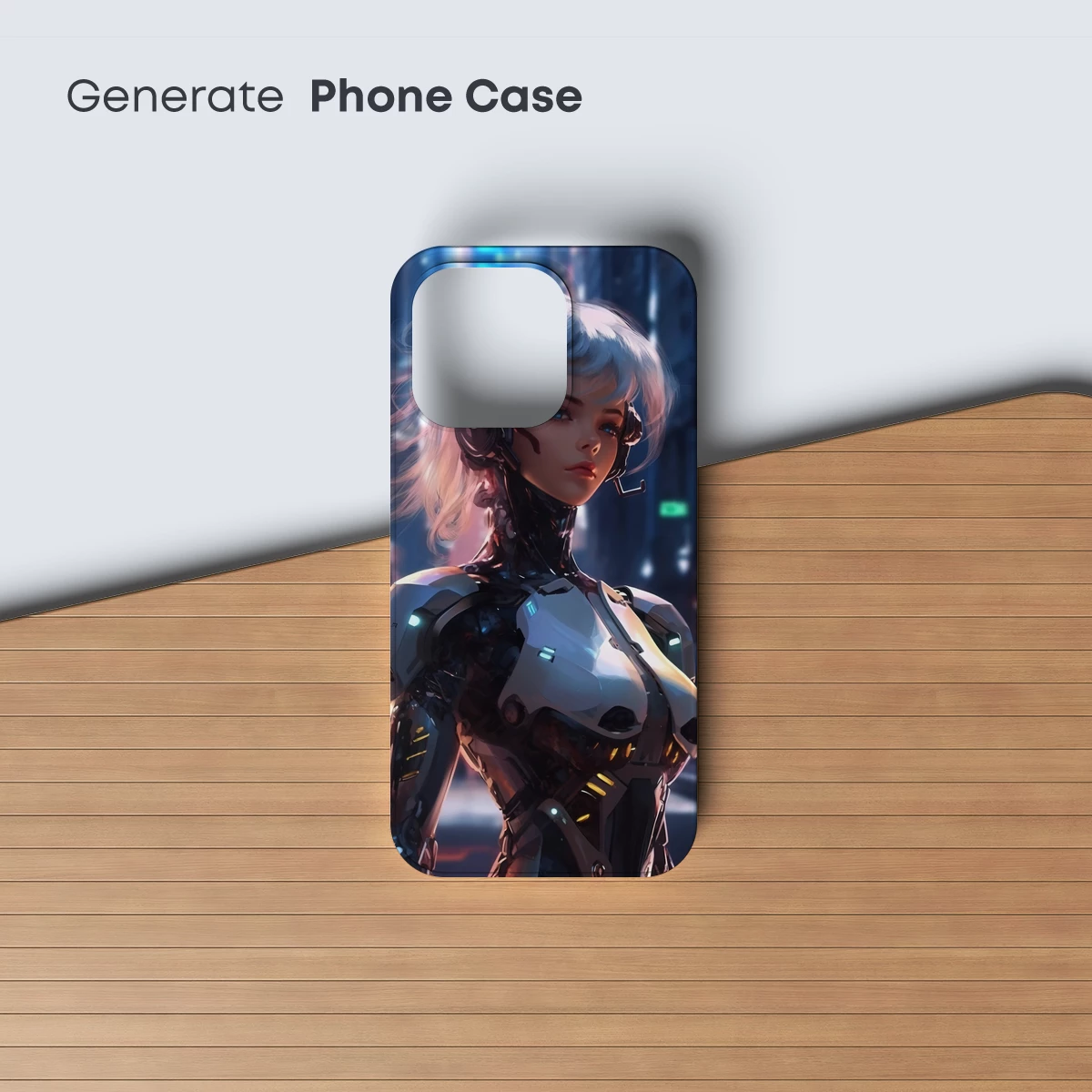 Cybernetic Muse: Futuristic Warrior in Neon City - Image 3