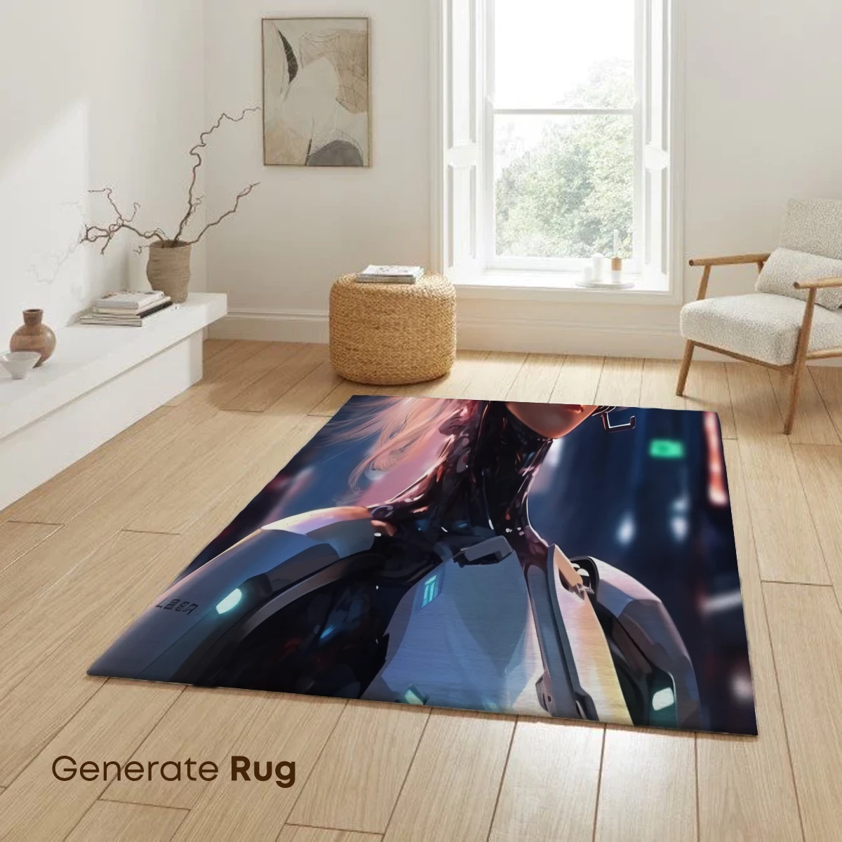 Cybernetic Muse: Futuristic Warrior in Neon City - Image 6