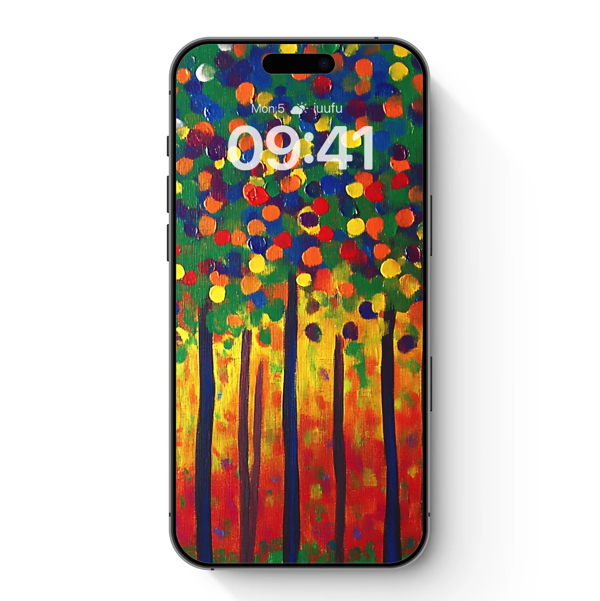Forest of Dazzling Lights: Abstract Tree Canopy