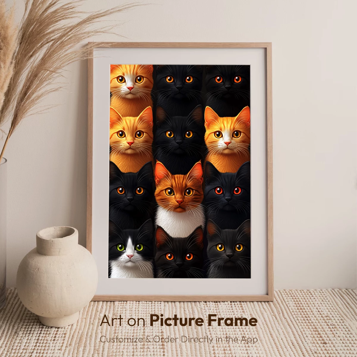 Feline Symphony: A Vibrant Ensemble of Whiskered Wonders - Image 7